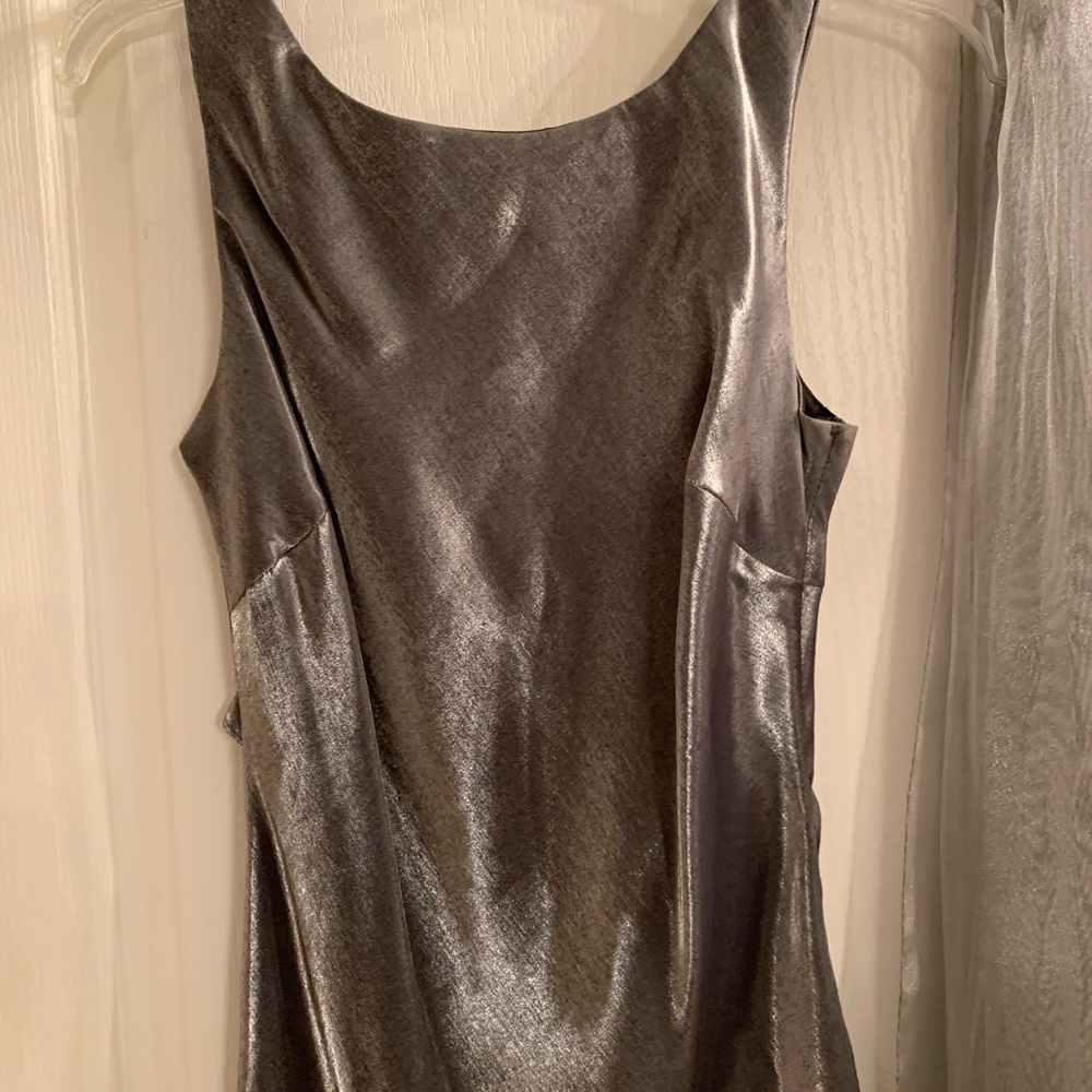Silver ankle length formal